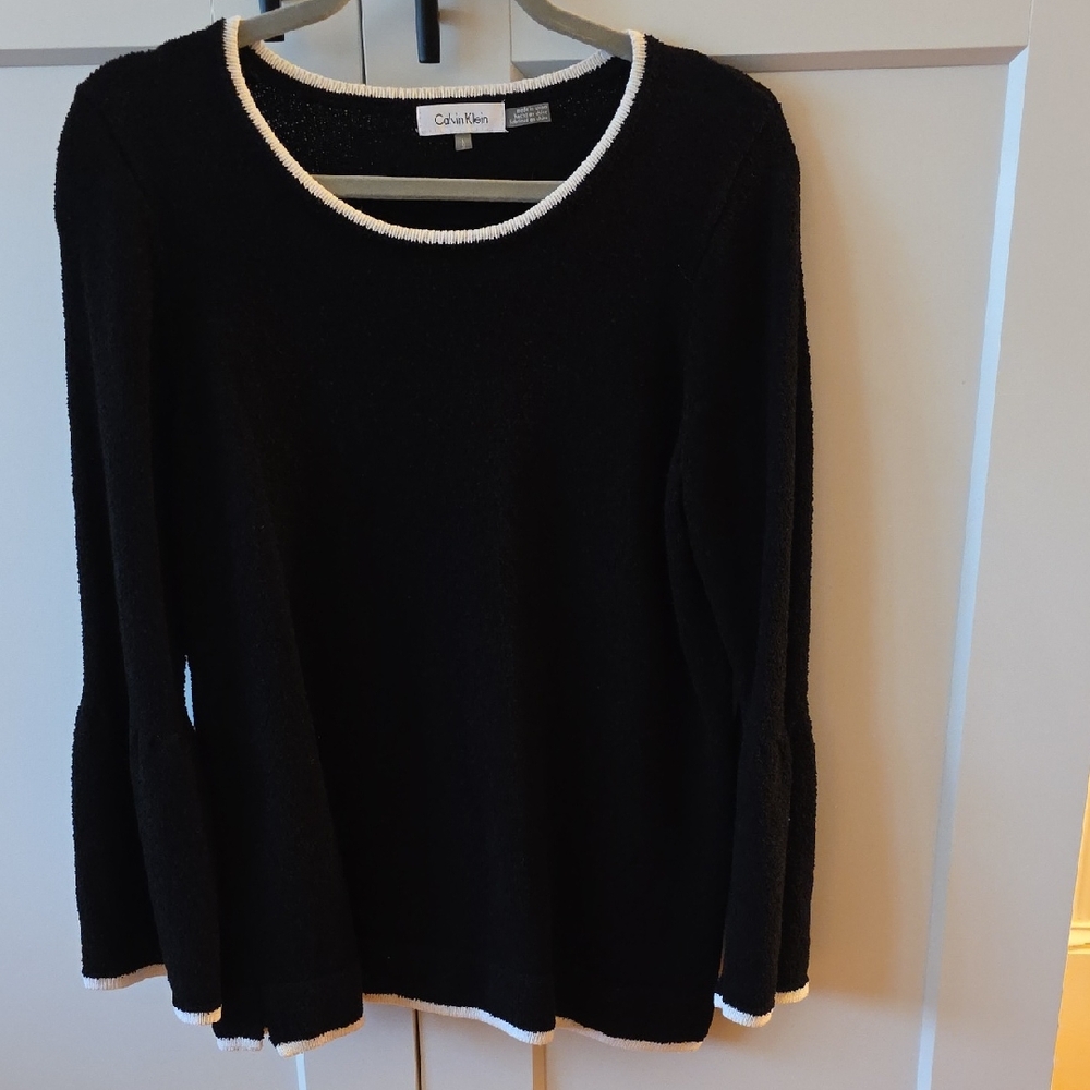 Calvin Klein Black and White Sweater